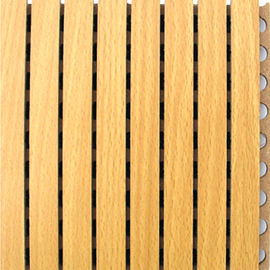 الضوضاء ماصة الألياف البوليستر خشبية امتصاص الصوت لوحة الحائط للسينما