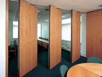تجاريّ صلب تغطية Acoustic بناء ينزلق أبواب التقسيم لمكتب / مؤتمر غرفة