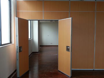 MDF Office Movable Wall Partitions ميلامين لوحة نوع ، انزلاق غرفة المقسمات