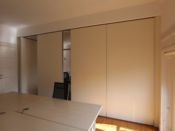 انزلاق تختلف الجدار قابلة للطي التقسيم الباب للتشغيل مكتب لا الطابق المسار