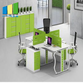أثاث المكاتب الحديثة أقسام مع الصلب الساق / بو سطح الطاولة