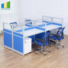 أقسام أثاث المكاتب التجارية / MFC Panel - طاولة مؤتمرات 4 مقاعد