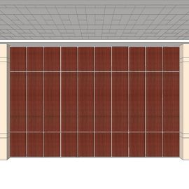 أقسام انزلاق قابلة للتشغيل الجدران المنقولة جدران قابلة للطي مقاومة للماء