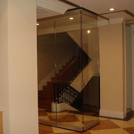 انزلاق جدران الجدران قسم الزجاج أعلى وأسفل التقسيم الزجاج فرملس المنقولة للشرفة