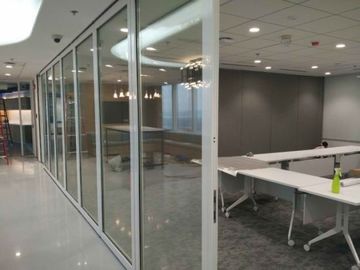 مكتب زجاج انزلاق الجدران التقسيم الحمام زجاج التقسيم لغرفة الاجتماعات