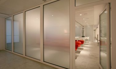 الجدران التقسيم المنقولة مرنة بلوري غرفة المقسمات الزجاج للمكتب