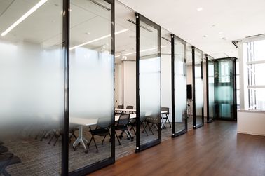 الجدران التقسيم المنقولة مرنة بلوري غرفة المقسمات الزجاج للمكتب
