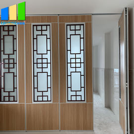 الجدران الفاصلة المنقولة من الألومنيوم مع تصميم زجاج الشواية