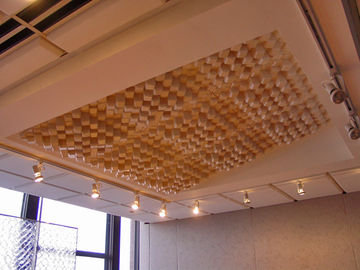 كرد الخشب جدار بانلينغ / لوحات الصوتية الناشر مربع حافة العلاج