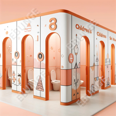 دعم خيارات التصميم المخصصة غرفة المرحاض لمقسومات الحمام