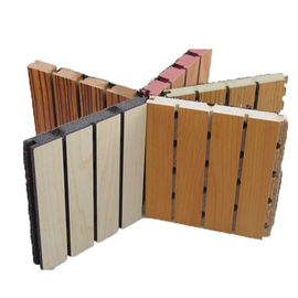 لوحة الصوتية الصوتية الخشبية مخدد للسينما / الخشب تغطي الجدار