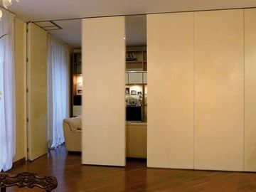 الالومنيوم انزلاق الجدران الخشبيه التقسيم لغرفة المعيشة / الفندق