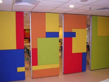 الجدران القابلة للطي القابلة للإزالة الصوتية الجدران ، متعددة الألوان انزلاق الألومنيوم غرفة المقسمات
