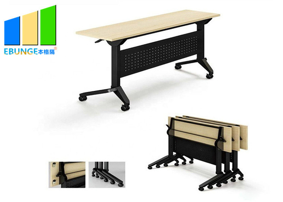 مكتب مكتب حديث بسيط خشبي قابل للطي طاولة اجتماعات طاولة مفاوضات الموظفين
