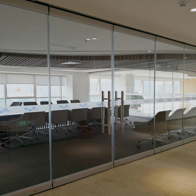 أقسام أثاث المكاتب فرملس الزجاج الجدران القابلة للتشغيل لقاعة المؤتمرات